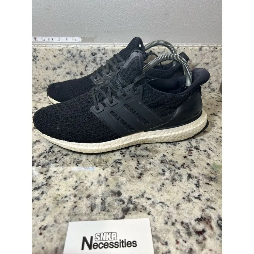 Adidas Womens Ultra Boost BB6149 Black Running Shoes Sneakers Size 9 - Picture 3 of 9